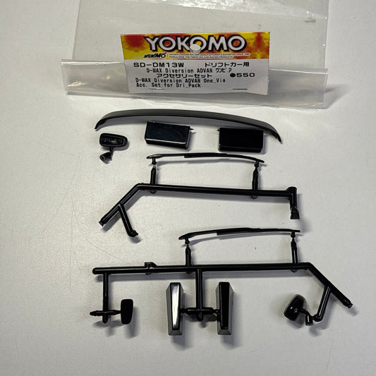 Yokomo SD-DM13W D Max Body Shell Set Mirrors Wipers Spoiler