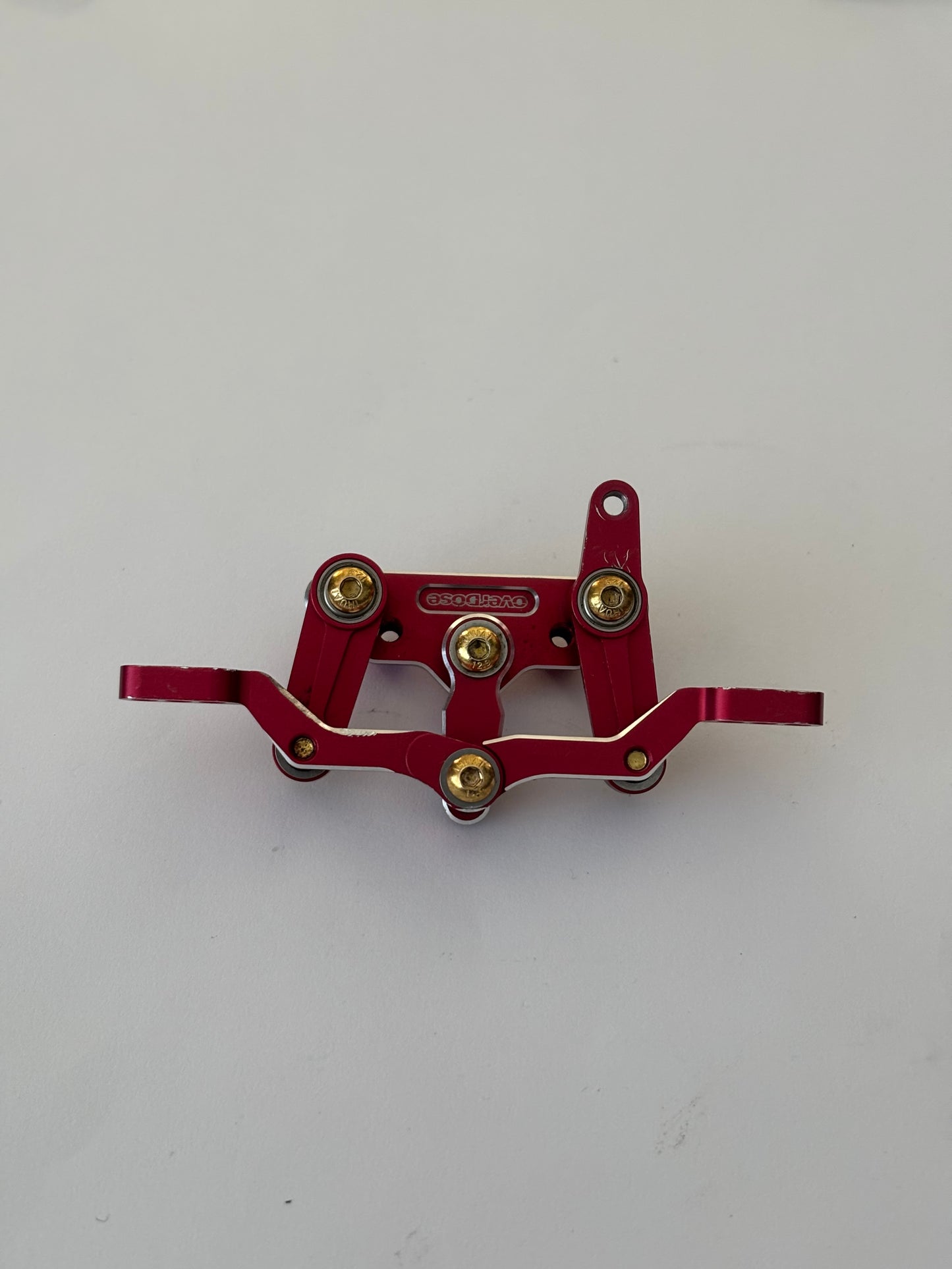 Overdose Galm OD3547 Triple Link Steering Rack Red Alloy Type 1