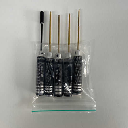 Black Allen Tool Set 1.5 - 3mm & 5.5 Box