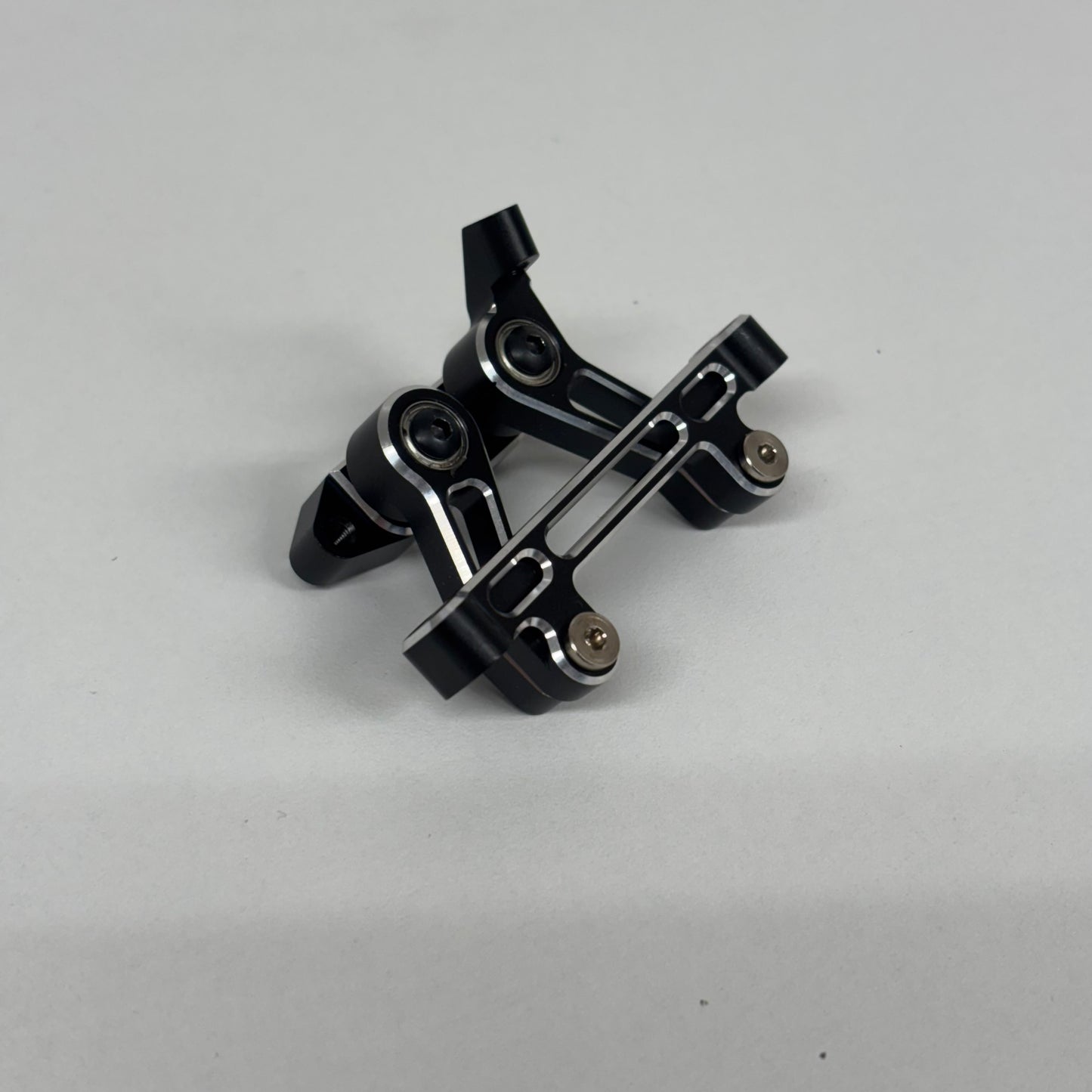 Yokomo SD3 Black Alloy Steering Rack Centre Link Arms Bell Crank