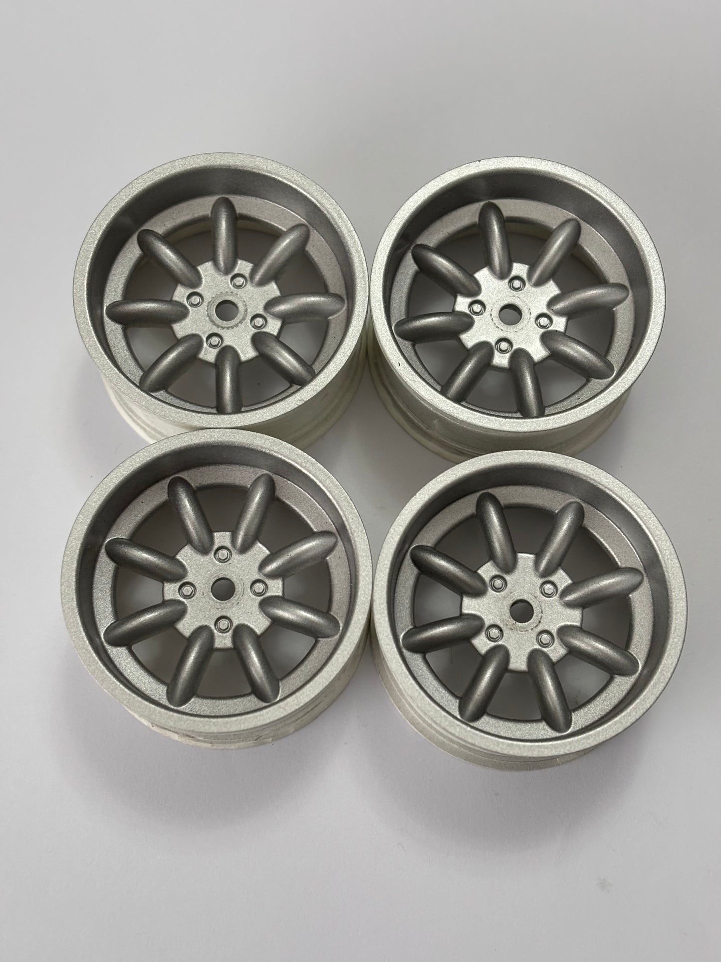 Silver HPI Mini Lite Watanabe Wheels Offset 6