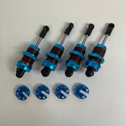 Yeah Racing BBG Series Big Bore Go RTR Shocks Blue Alloy