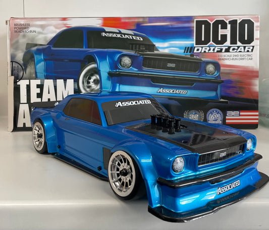 Team Associated  DC10 Drift Set Up Car 1:10 Mustang Ready To Run