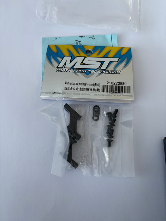MST Vertical Servo Holder Black Alloy 21022BK