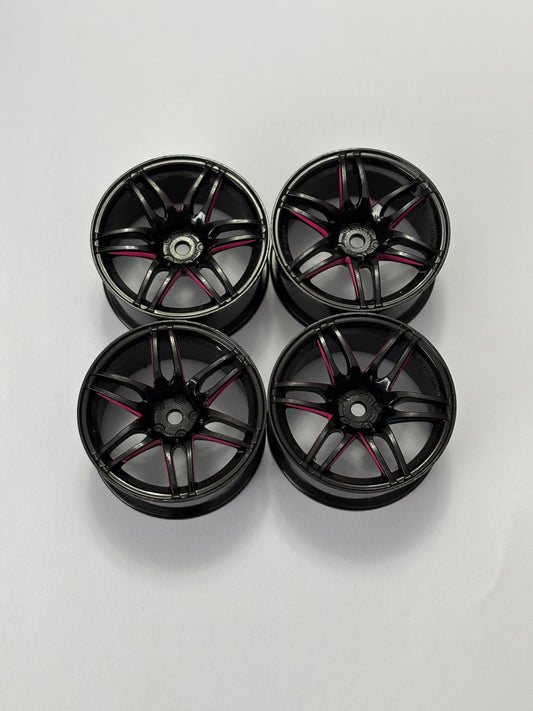 Wedsport Wheels Black Pink Offset 4/5mm