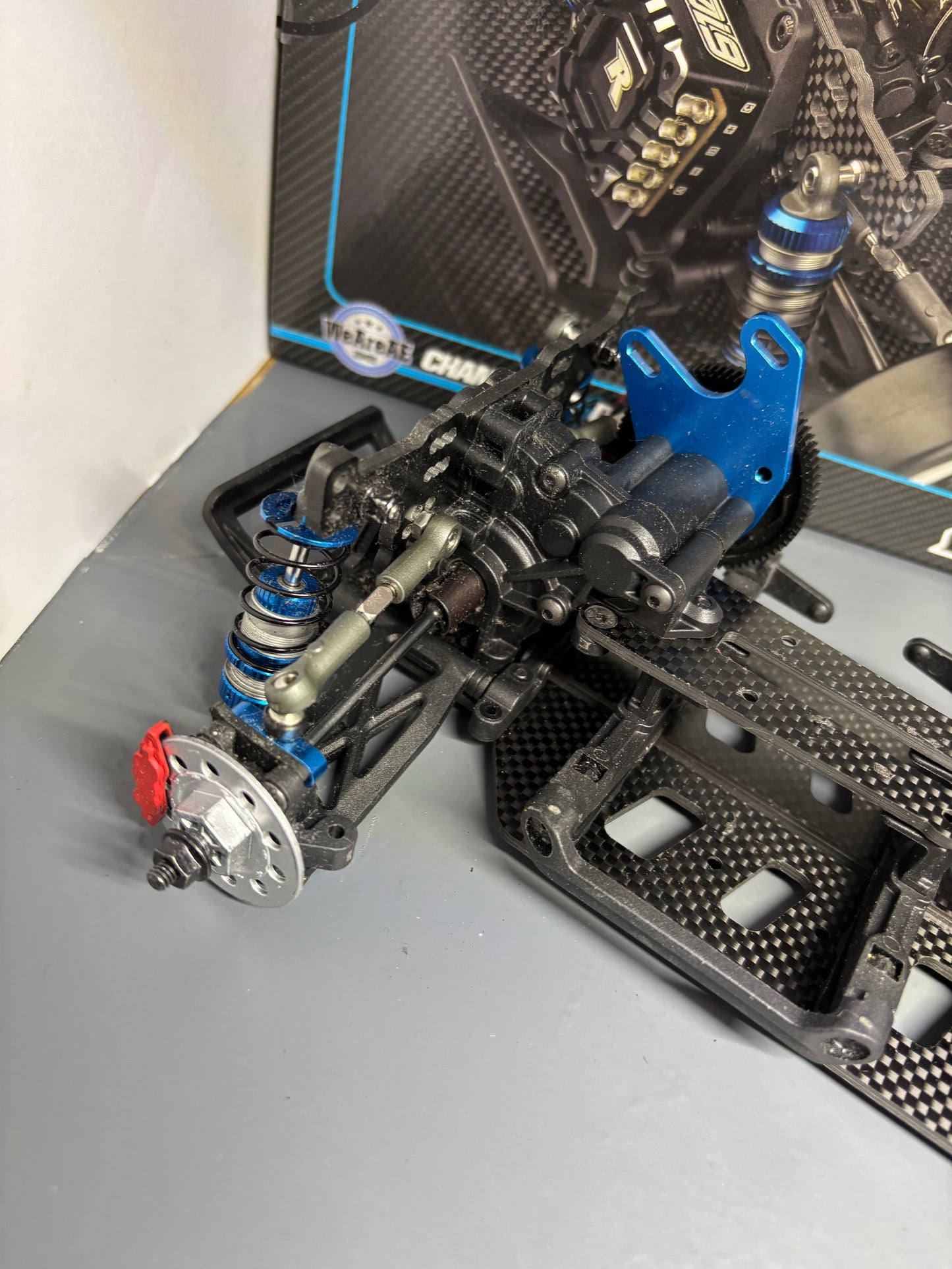 Team Associated DC10 Carbon Alloy RWD Drift Chassis Blue