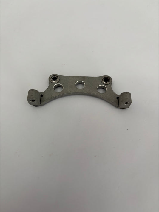 Team Associated DC10 Steering Rack Alloy Silver Curved