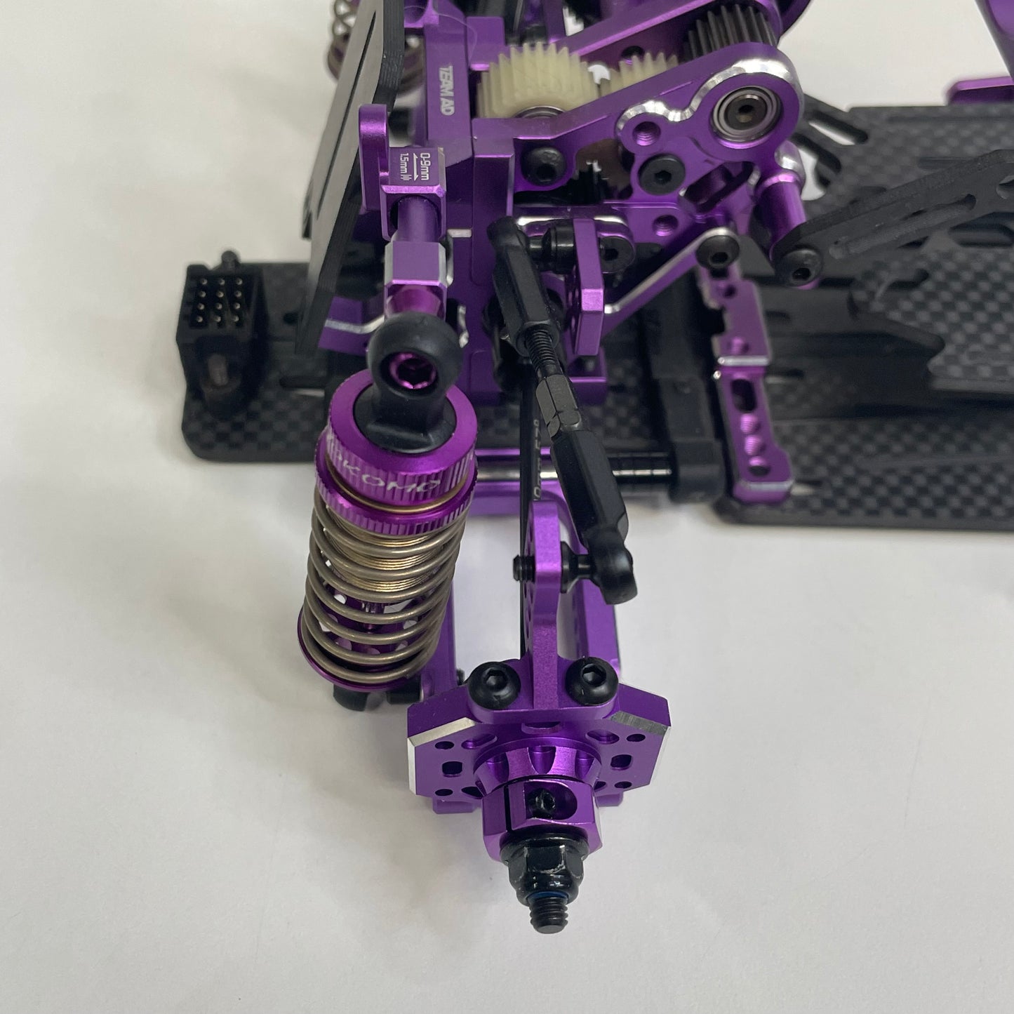 TeamAD RD2 Upgraded Chassis Alloy Carbon Purple X-Series Conversion XF Shark RWD