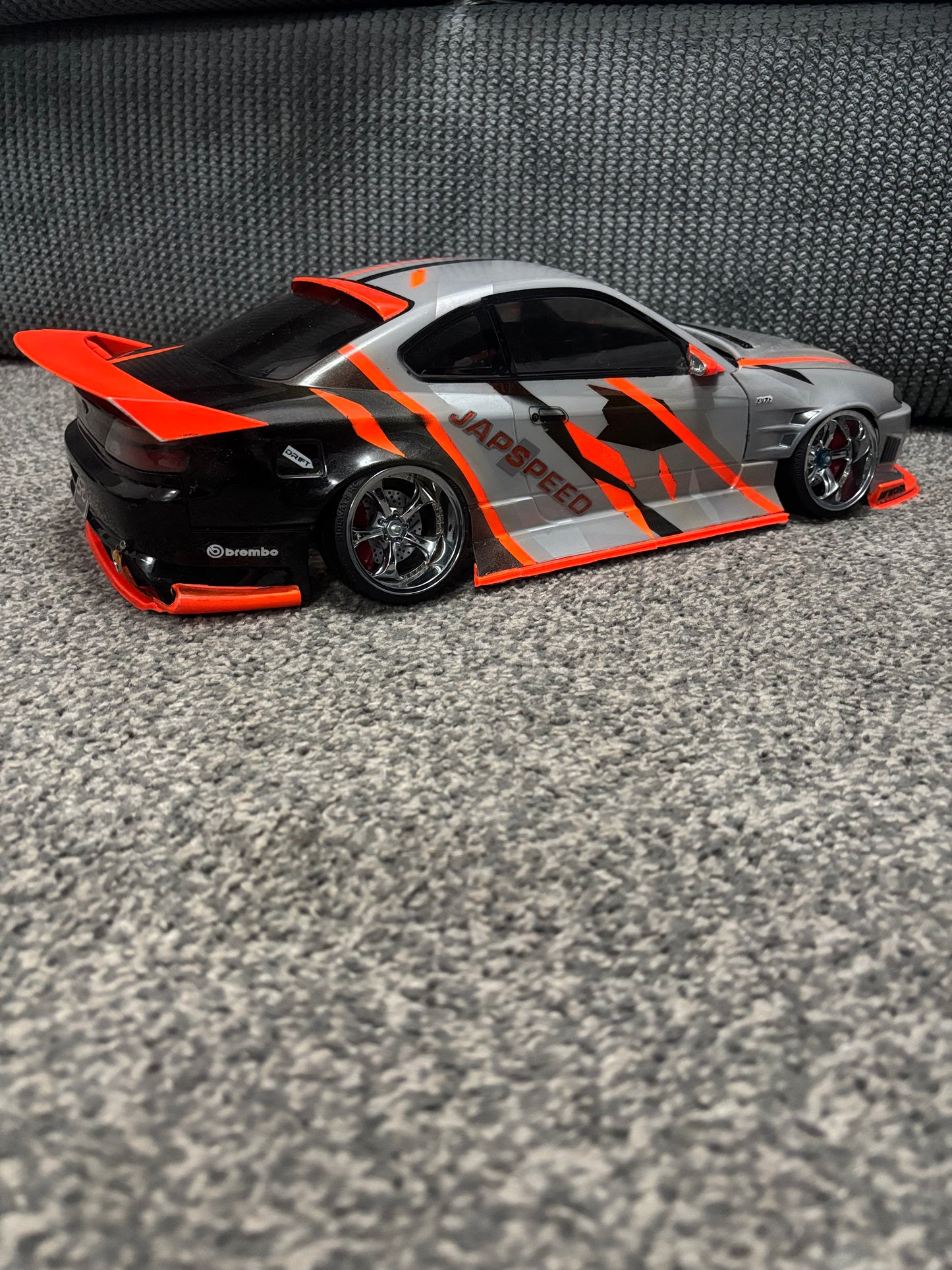 Addiction Nissan S15 Bodyshell Drift RC 257 x 200+