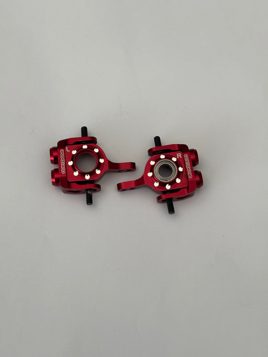 Overdose Red Alloy Front Knuckle And C Hub Galm DP YD2 Wrap Up Next Vacula Dival