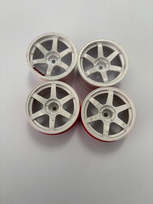 Spice Topline Mukini Wheels Offset 8 White TE37