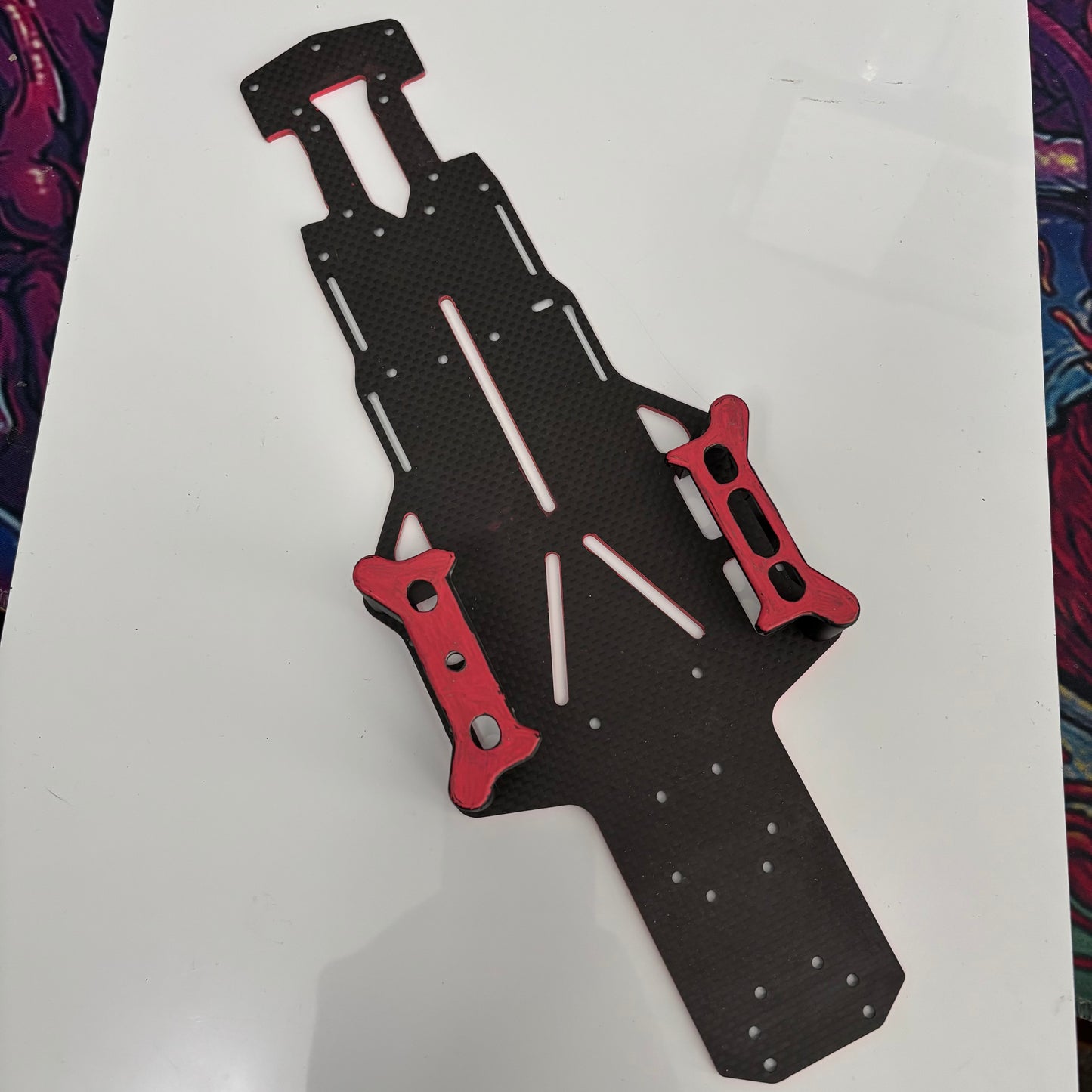 Yokomo YD2 SX 3 Carbon Deck And Battery Mounts