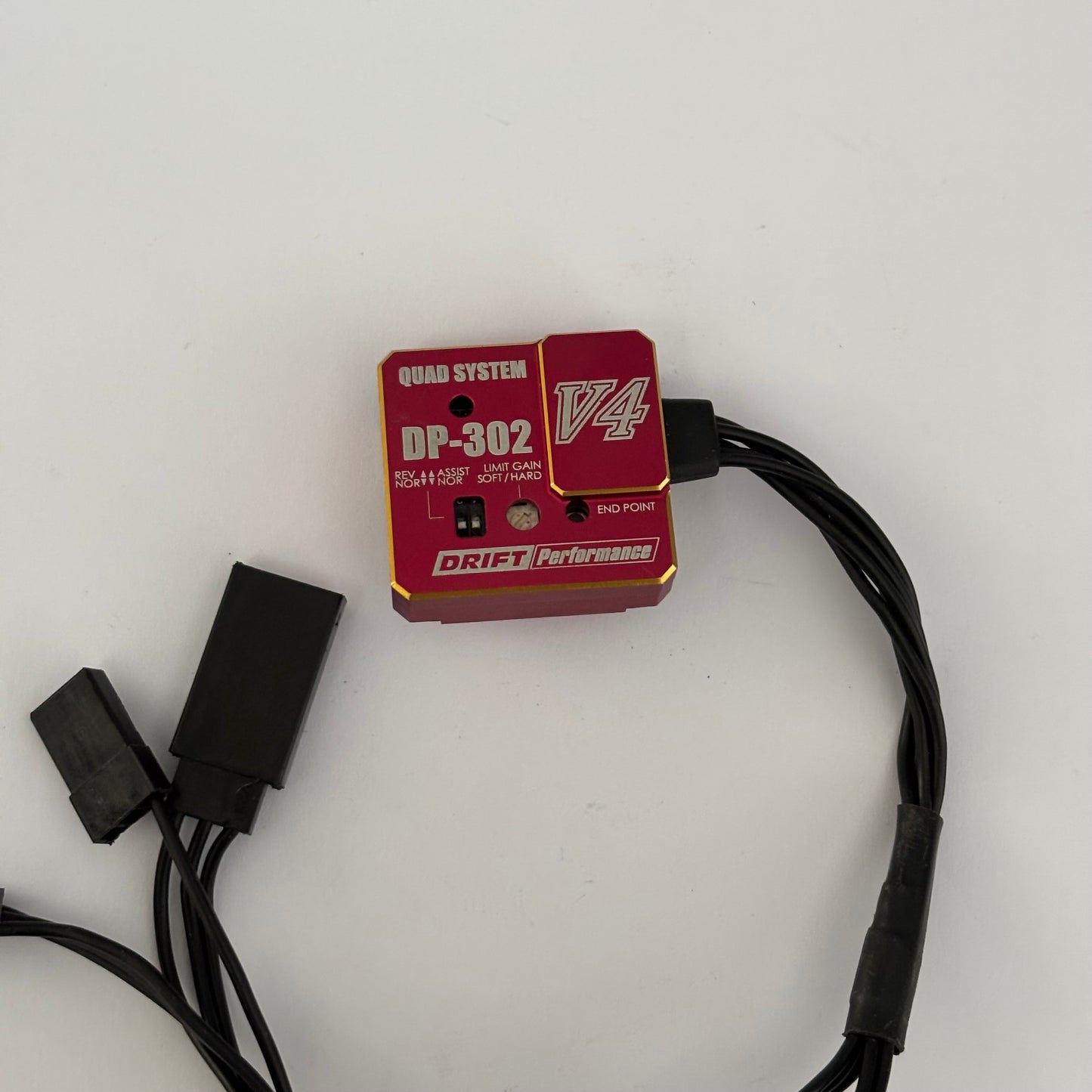 Yokomo V4 DP-302 Gyro Red Alloy