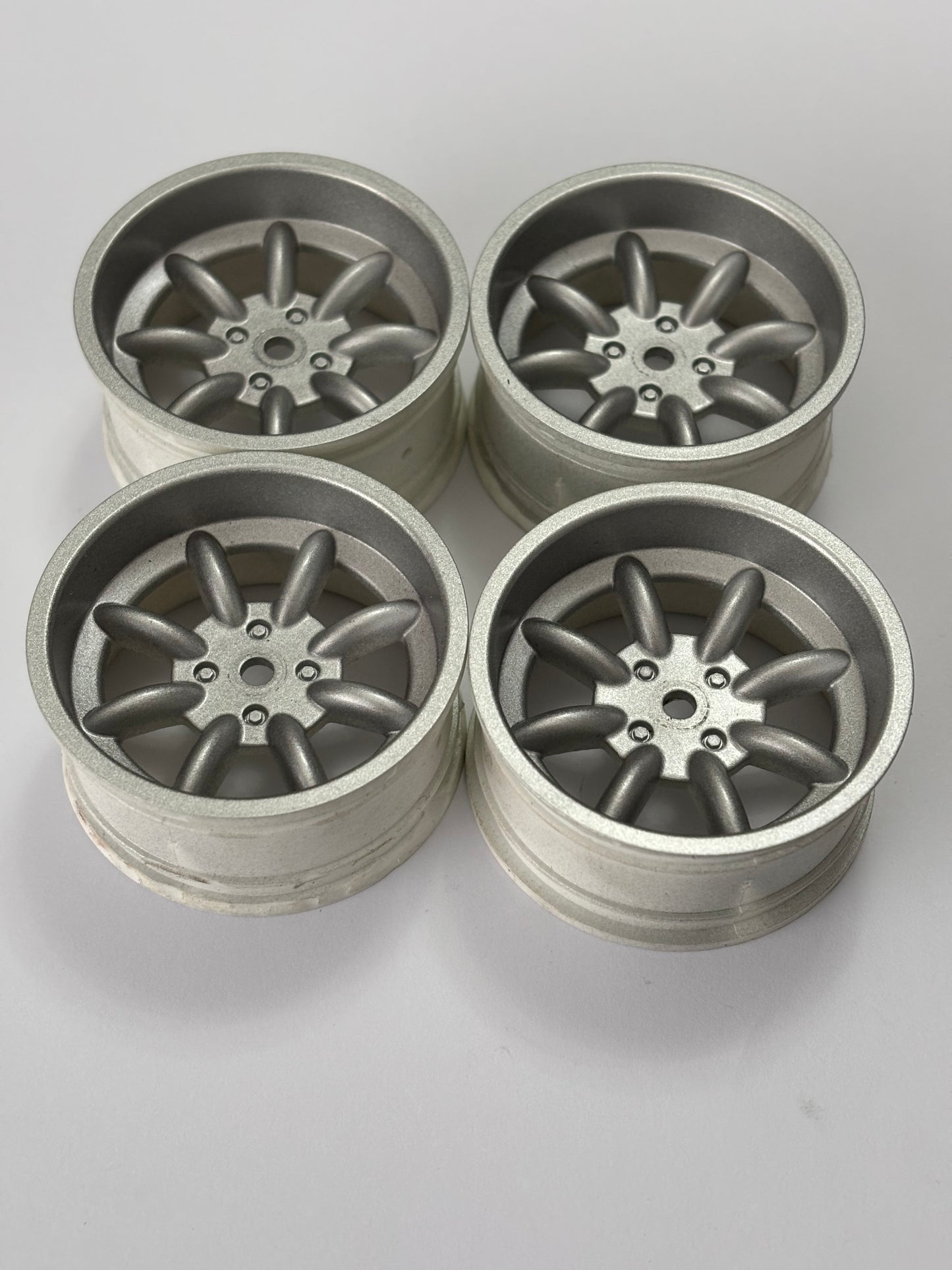 Silver HPI Mini Lite Watanabe Wheels Offset 6