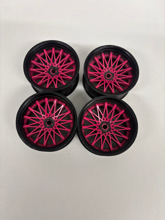 Tetsujin Wheels Adjustable Offset Pink Black