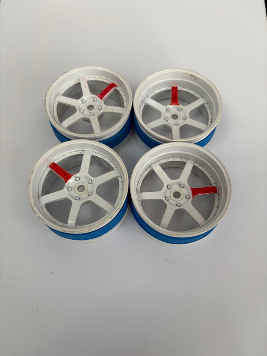 MST Adjustable White Wheels Adjustable Offset
