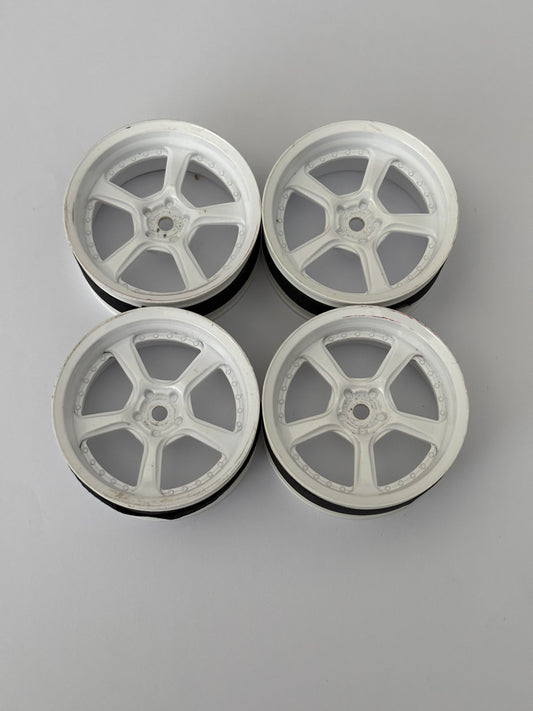 MST White 5.0 Offset 5 Wheels