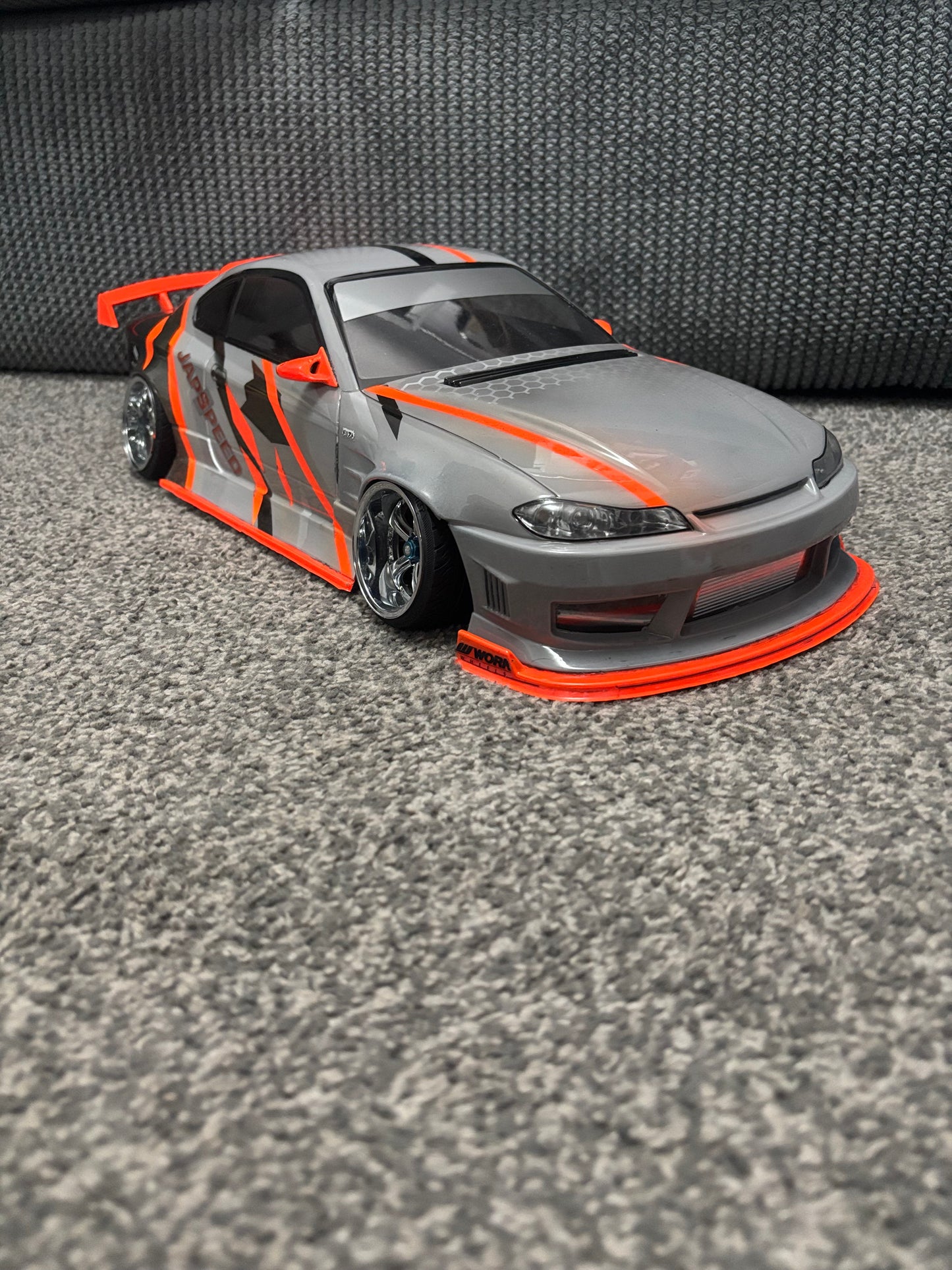 Addiction Nissan S15 Bodyshell Drift RC 257 x 200+