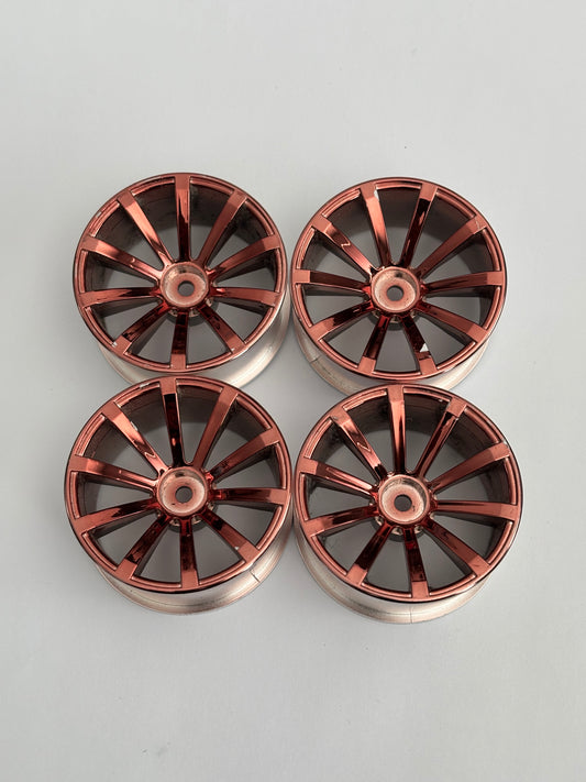 Chrome Rose Gold Wheels 7MM Offset Mikuni?