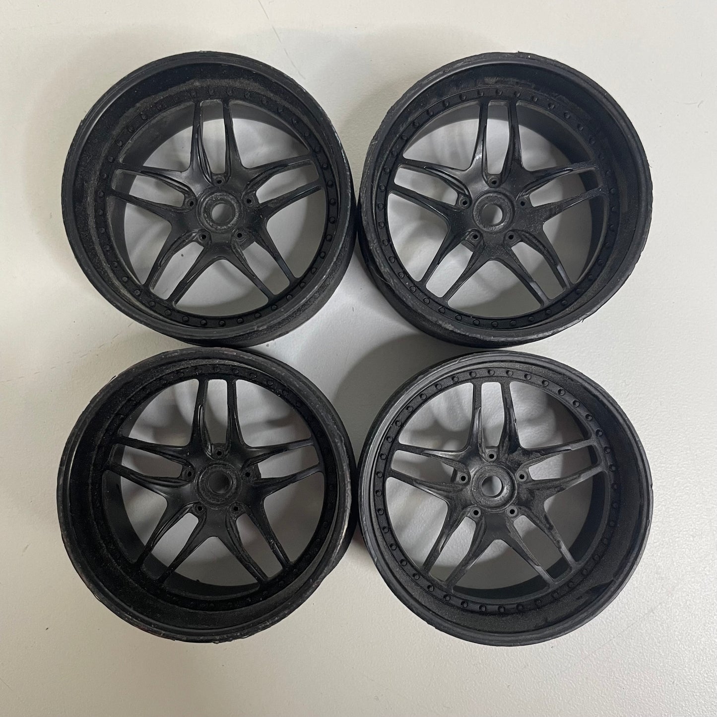 MST Wheels Black 8mm Offset Includes Wheel Holder