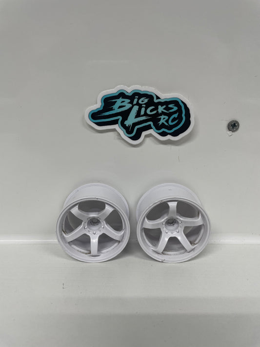 White Wheels Pair Offset 8