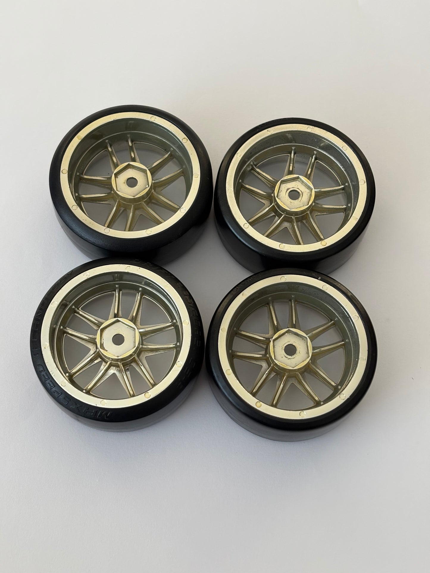 Chrome Dish Wheels Offset 9 With Tyres