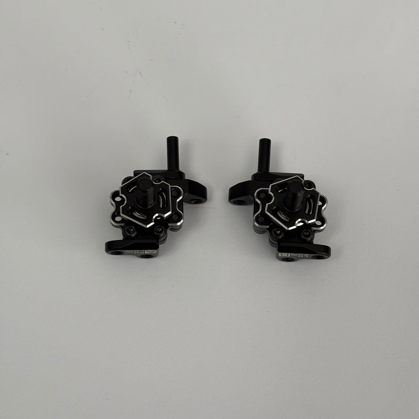 Team AD Reve D Knuckles Front Black Alloy Adjustable