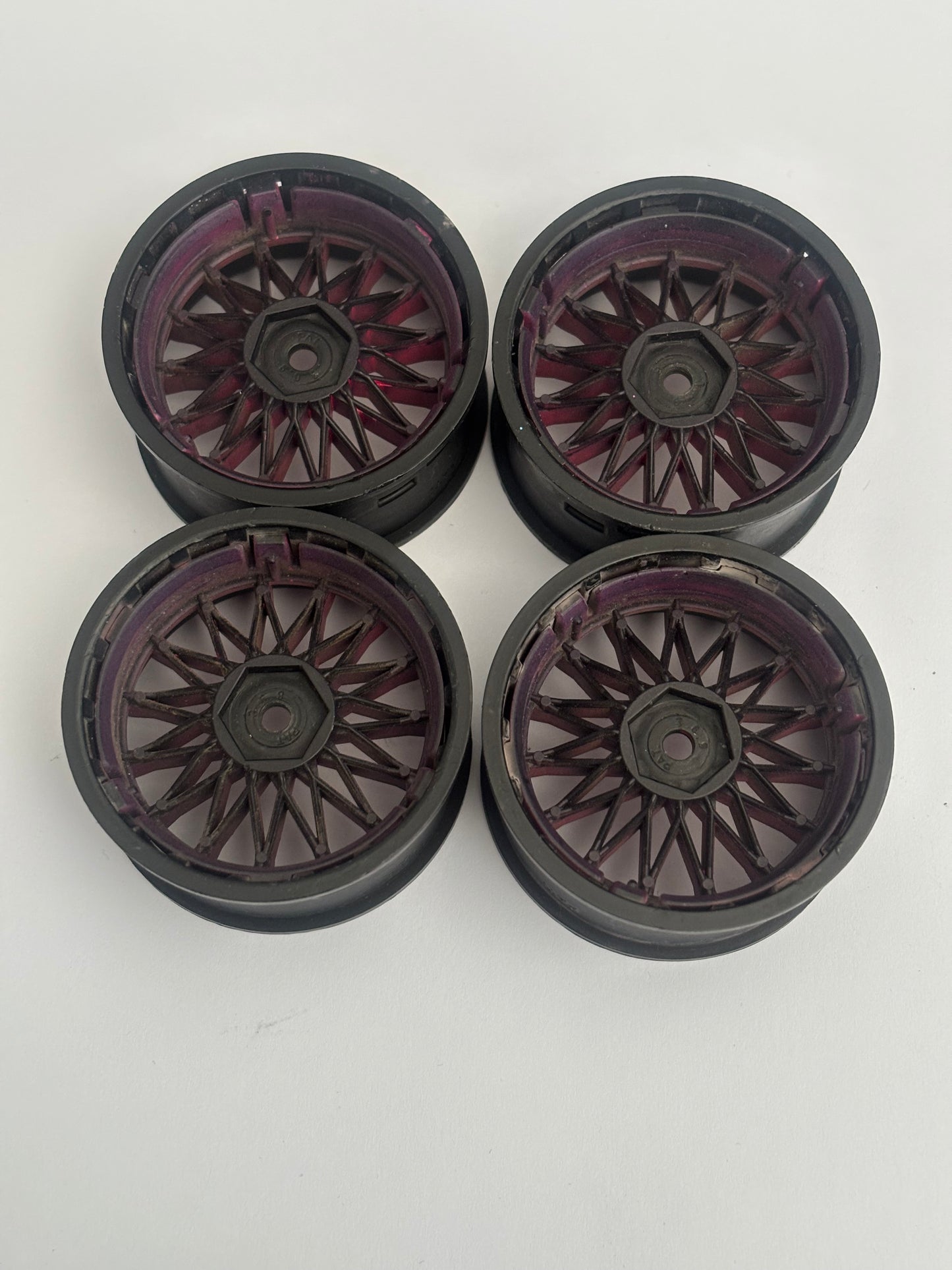 Tetsujin Pink Black Wheels Adjustable Offset