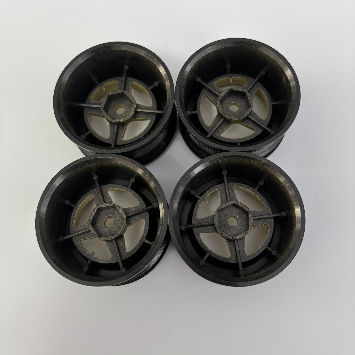 Retro AE86 LP86 Style Black Gold Wheels Offset 6