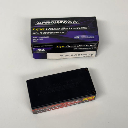 Arrowmax Shorty LiPo 120C/60C 2S Hardcase 5200MAH Boxed