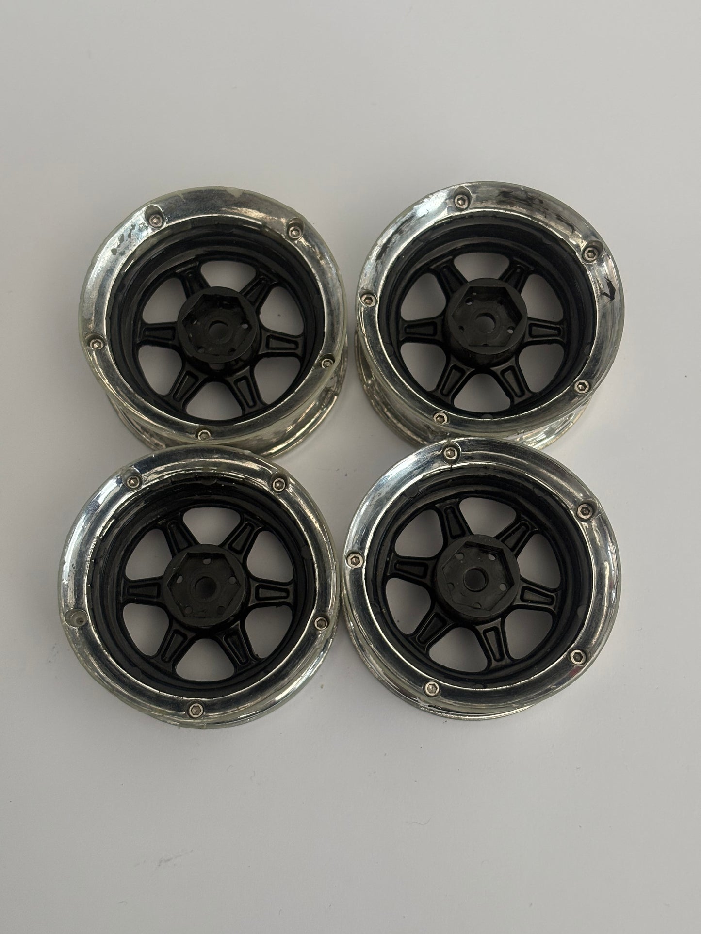 DS Racing Drift Element Wheels Adjsustable Offset Black Chrome