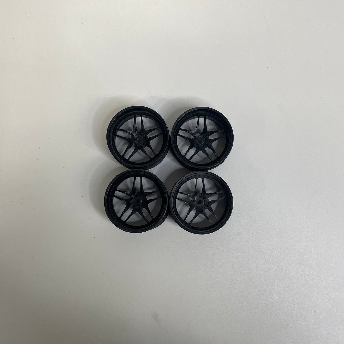 MST Wheels Black 8mm Offset Includes Wheel Holder
