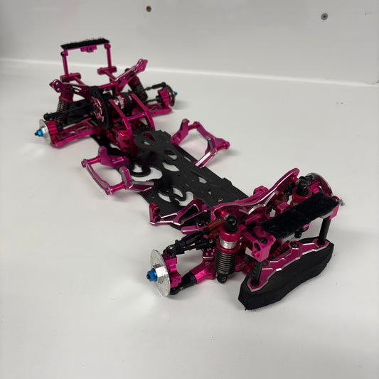 3Racing Sakura D4 Pink RC Drift Chassis Alloy Carbon RWD
