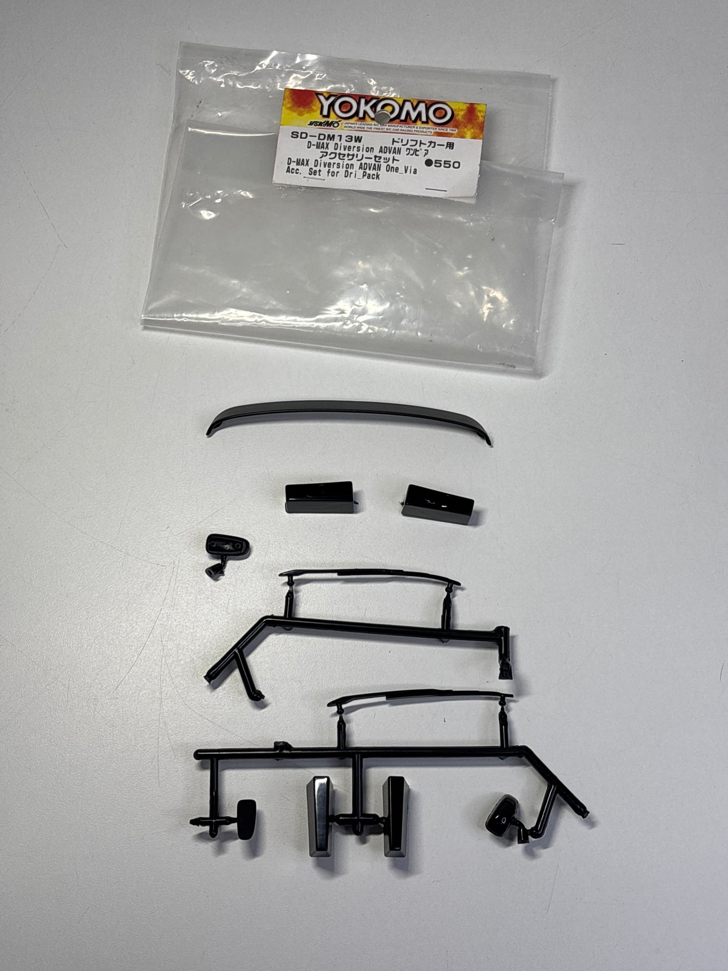 Yokomo SD-DM13W D Max Body Shell Set Mirrors Wipers Spoiler