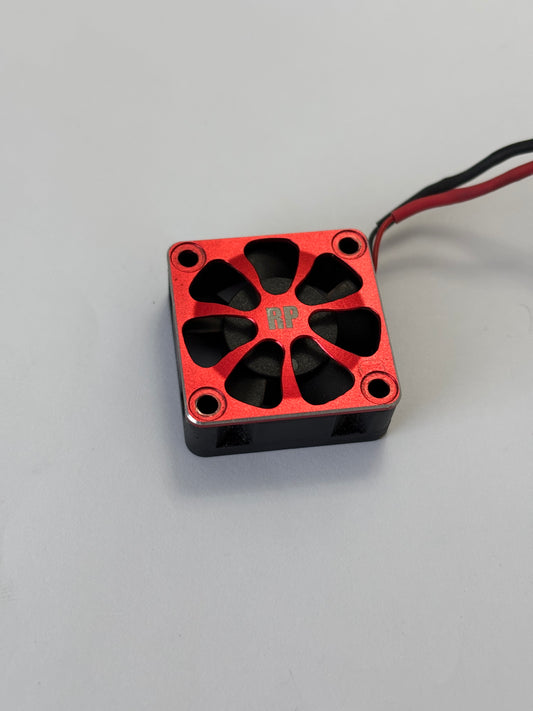 Racing Performer Red Alloy Fan Cover and Fan for Yokomo ESC Acuvance ETC