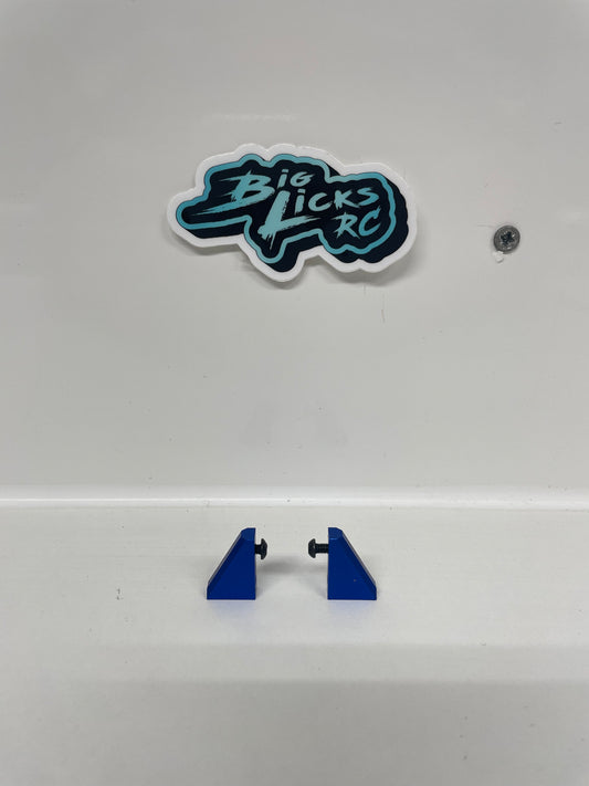 D.E.S Racing Blue Alloy Servo Mounts