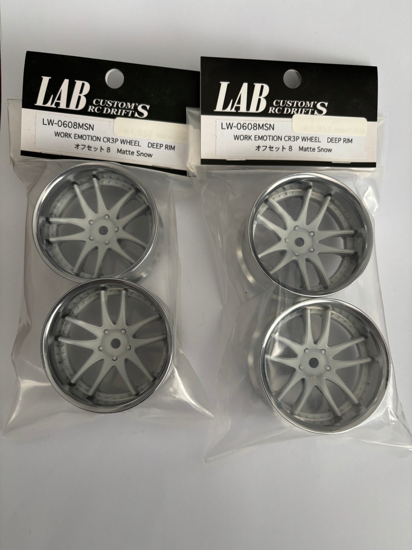LAB Work Emotion CR3P Wheel Chrome White 8MM Offset LW-0608MSN