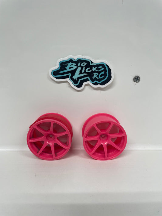 AVS Model 7 Style Wheels Pink Offset 5 Pair