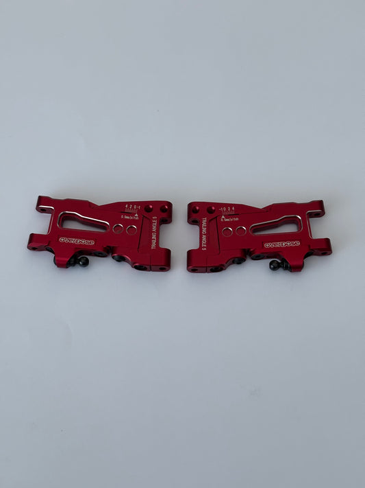 Overdose Red Alloy Rear Lower Arms Adjustable