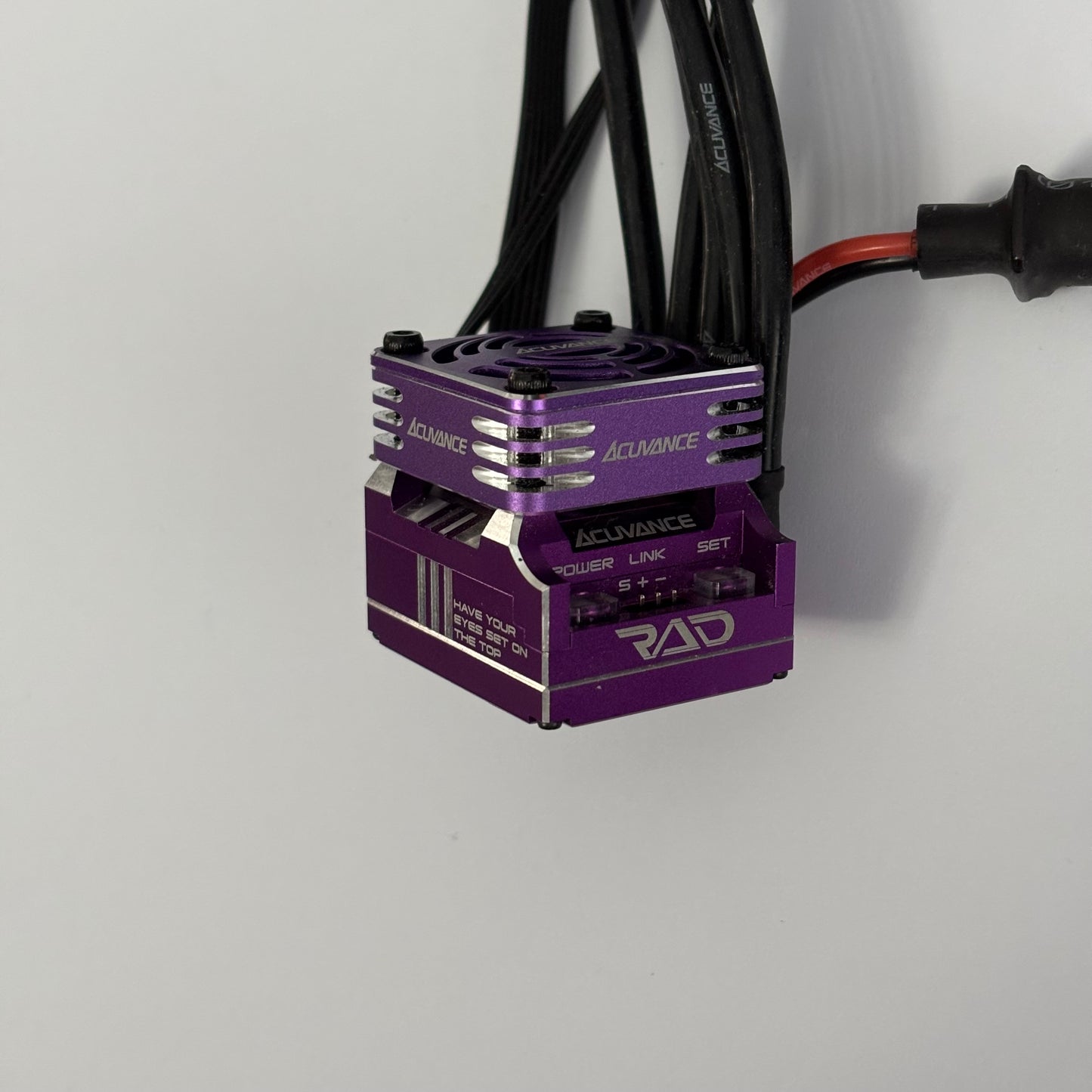 Acuvance Rad Alloy Purple ESC With Fan Long Wires Turbo Boost