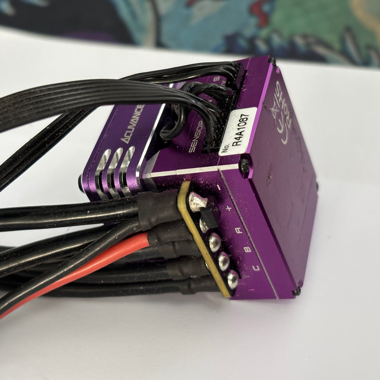Acuvance Rad Alloy Purple ESC With Fan Long Wires Turbo Boost