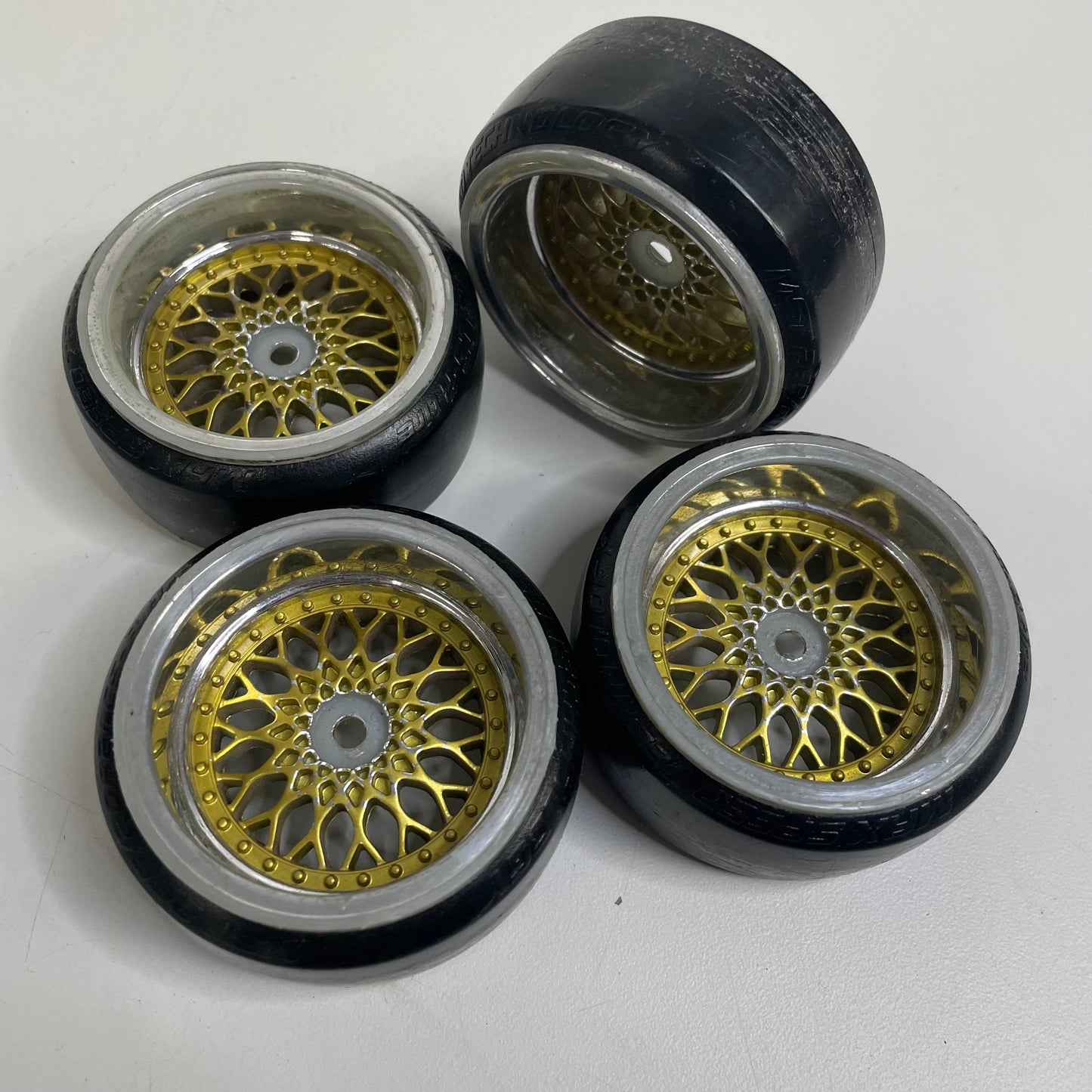 9mm BBS Style Wheels Gold Chrome with MST Tyres