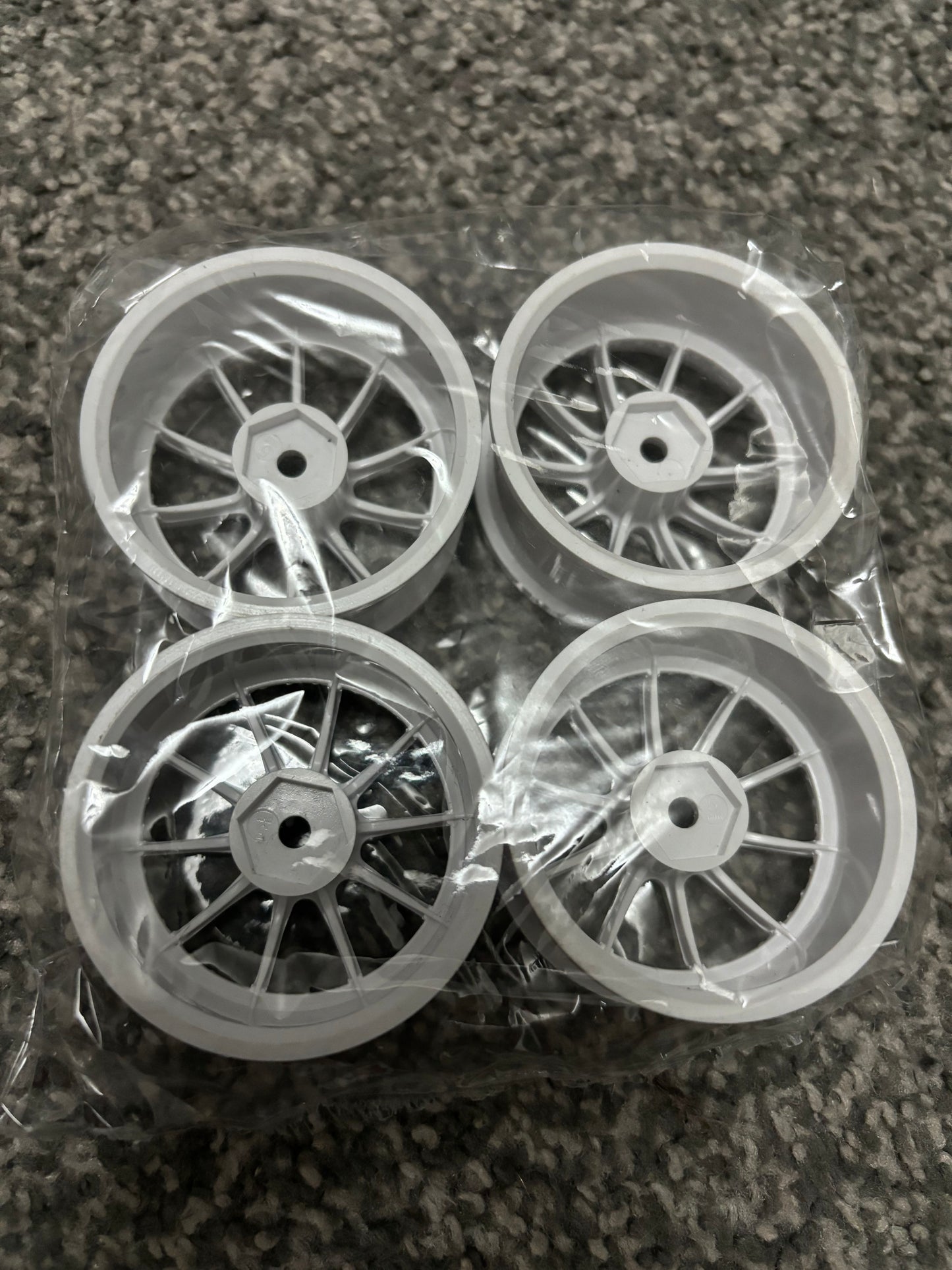 5mm White RC Drift Wheels