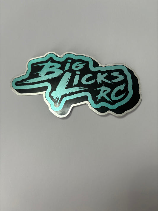 Big Licks RC Sticker Silver Shiny