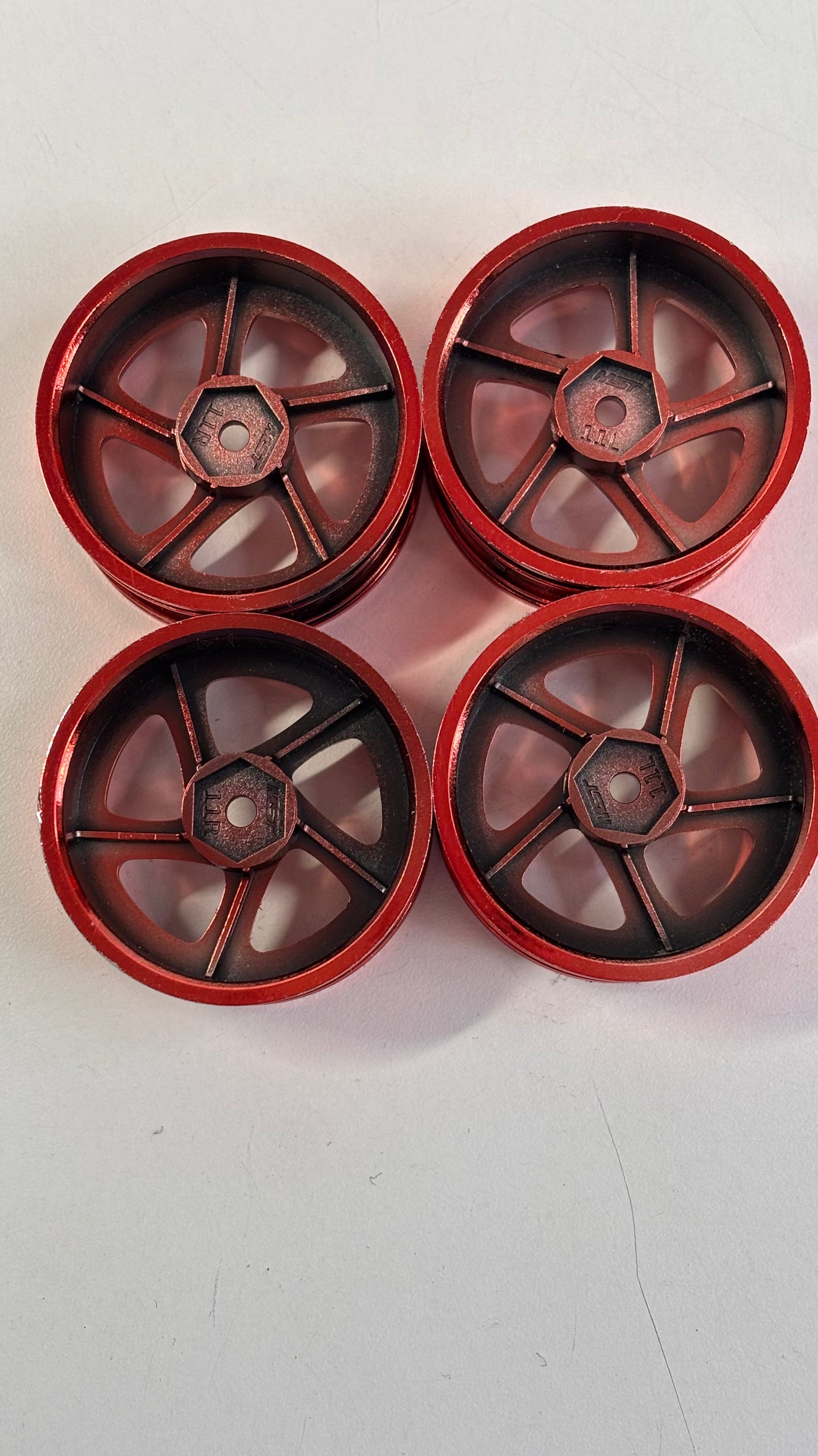 MST Red Chrome Wheels Offset 11