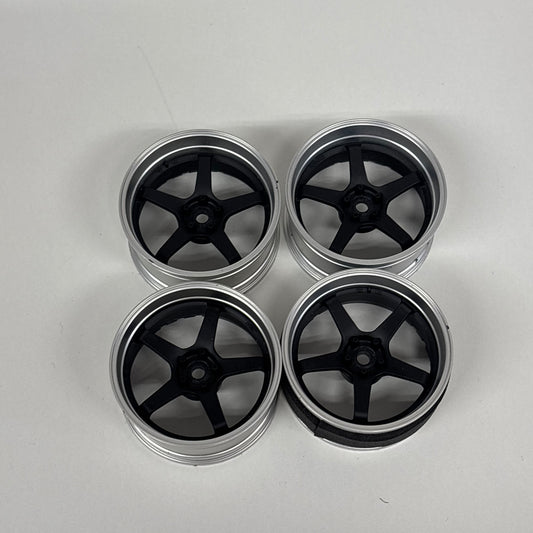 MST Adjustable Offset Wheels Black Silver