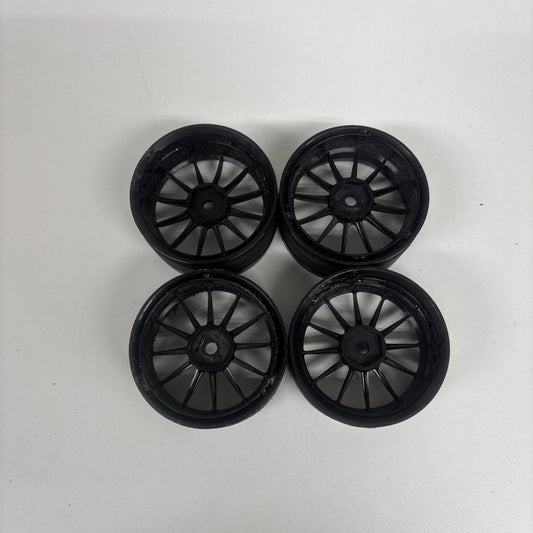 MST Black Multi-spoke Wheels Adjustable Offset