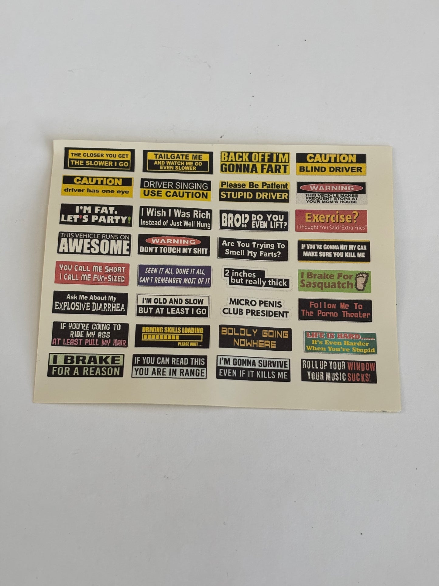 Window Bumper Stickers #2