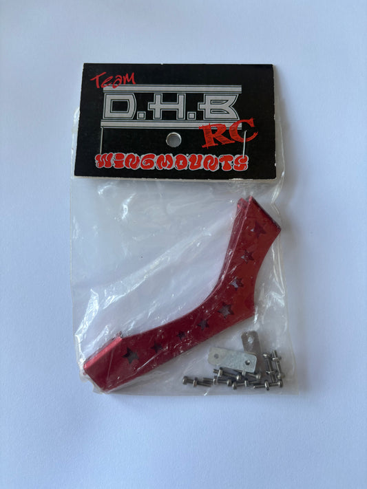Team D.H.B Wing Mounts Spoiler Red Alloy High Bumper