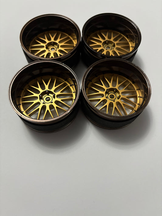 MST Bronze and Gold Adjustable BBS Dished Wheels